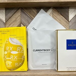 Skincare Mask Bundle - Beekman Milk RX Compress, Current Body, Borghese Roma